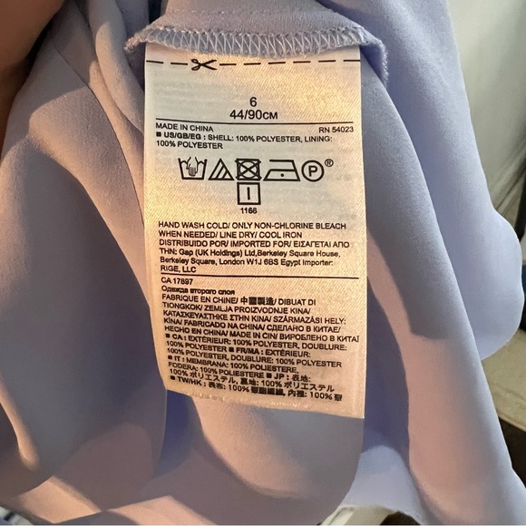 Banana Republic Powder Blue Ruffle Dress - Picture 8 of 8